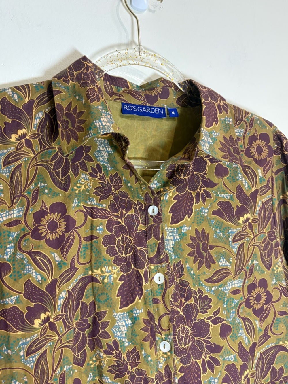 Anthropologie Ro's Garden Romy Mini Dress in Brown Olive Floral Size Medium - Picture 6 of 8